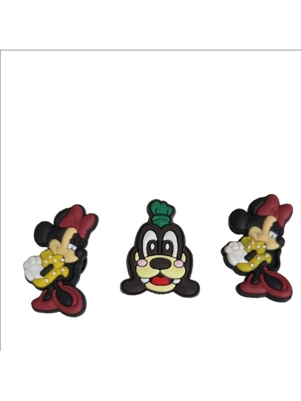 Disney Minnie Shoe Charms Red Yellow Black